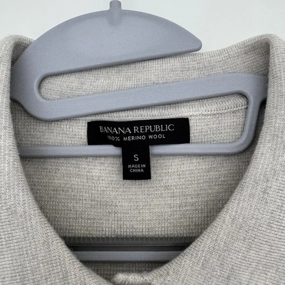 Banana republic sweater shirt jacket merino wool